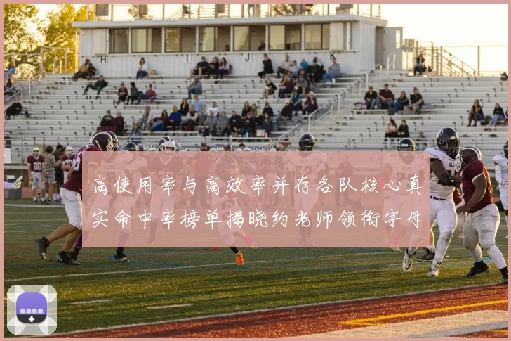 高使用率与高效率并存各队核心真实命中率榜单揭晓约老师领衔字母紧随其后
